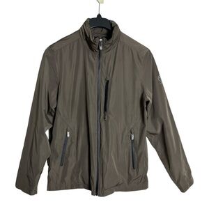 Tumi T Tech Olive Green Utility Lightweight Jacket Size M